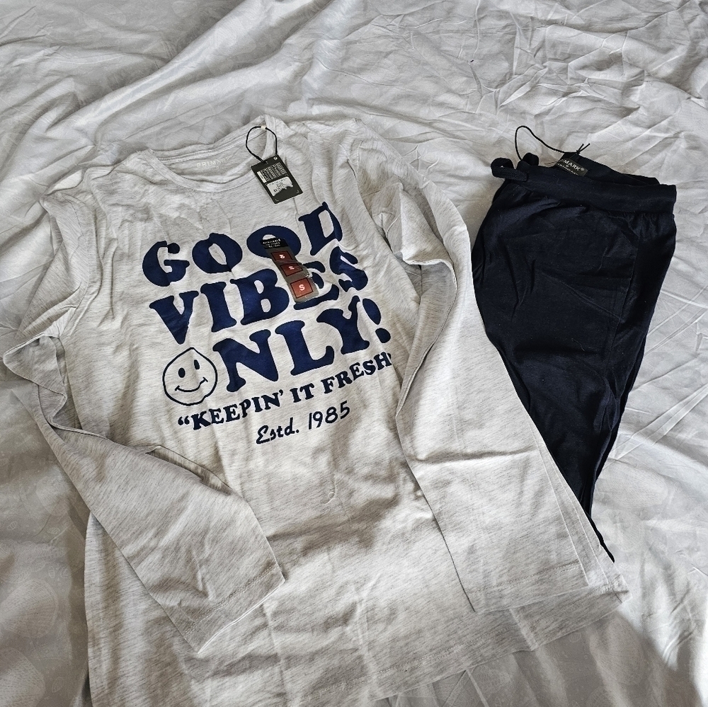 NWT Primark 2pc Pajamas Set SZ S. M